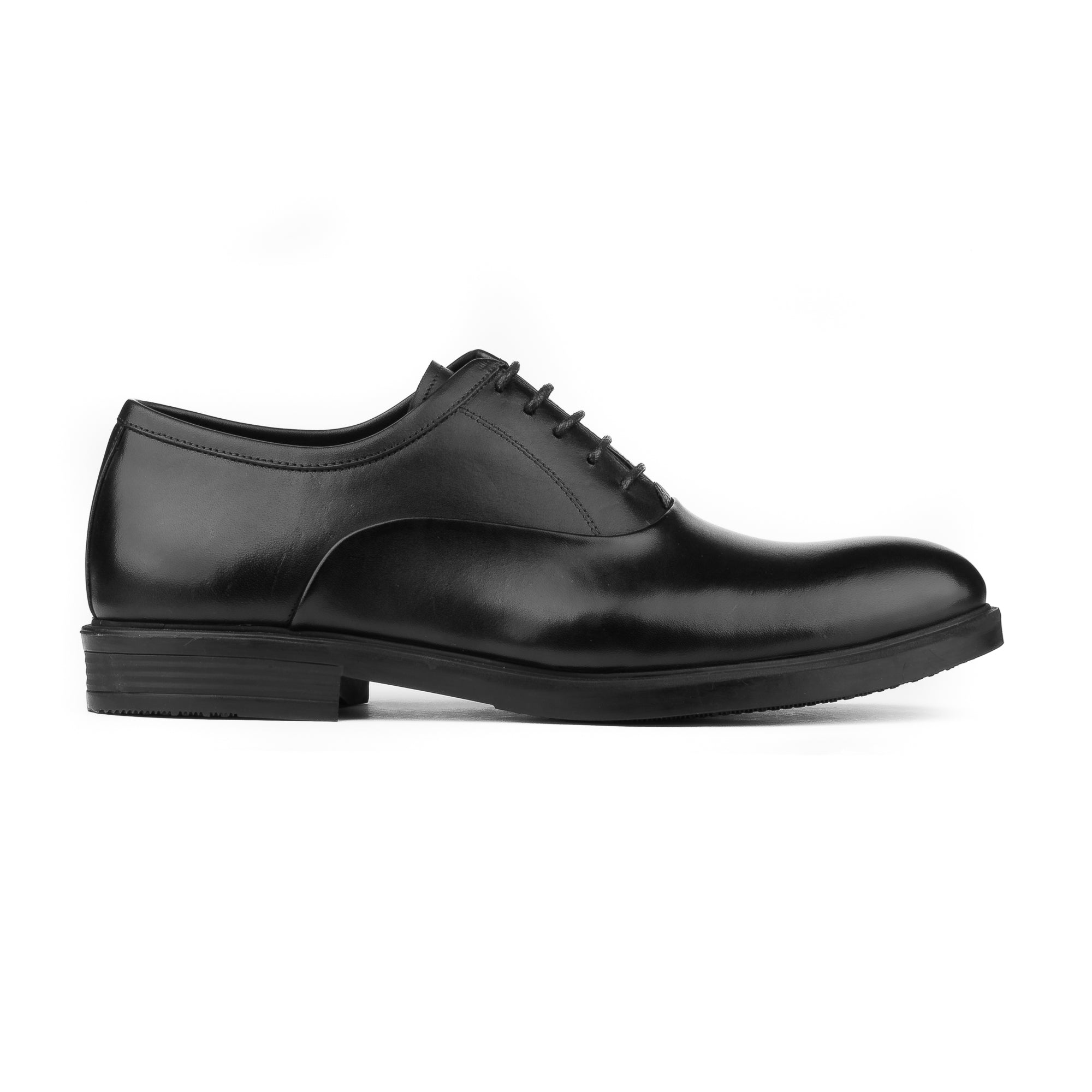 Black Plain Toe Oxford Dress Shoe