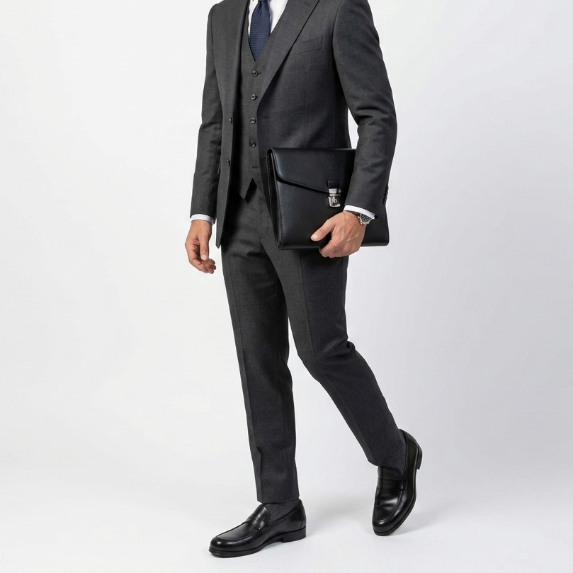 Black Penny Loafers Dress Shoe