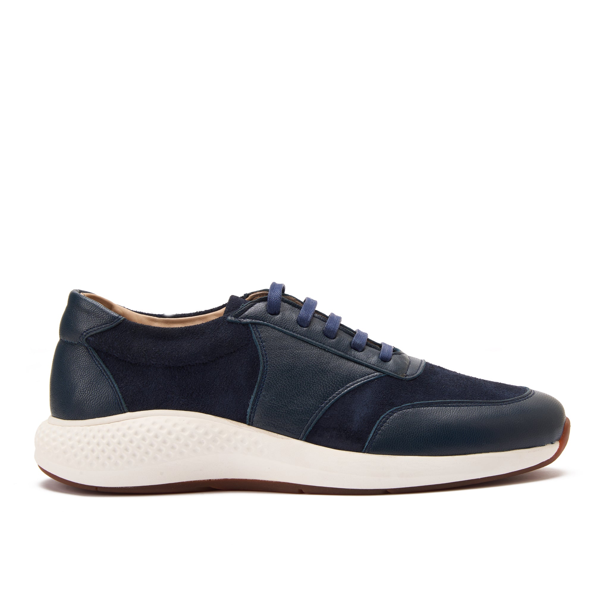 Navy Lace-Up Sneakers
