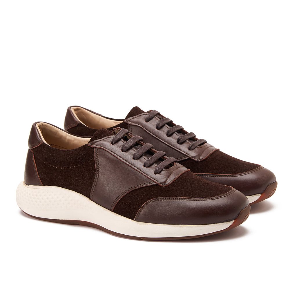Brown Lace-Up Sneakers