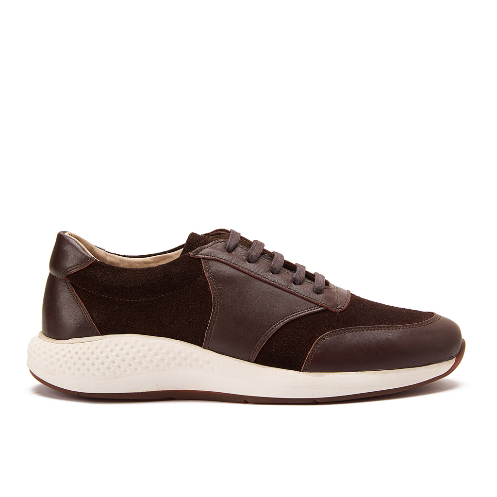 Brown Lace-Up Sneakers