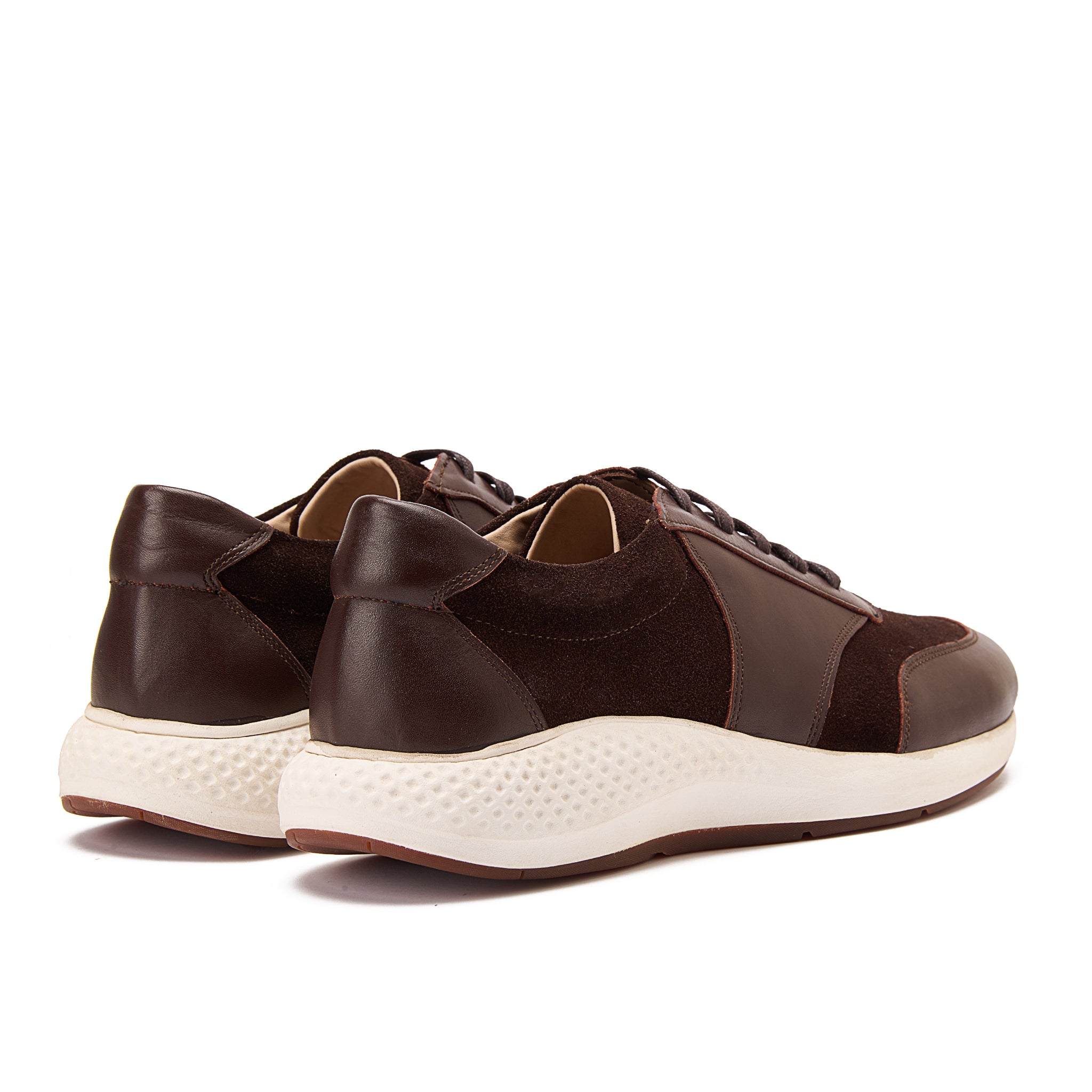 Brown Lace-Up Sneakers