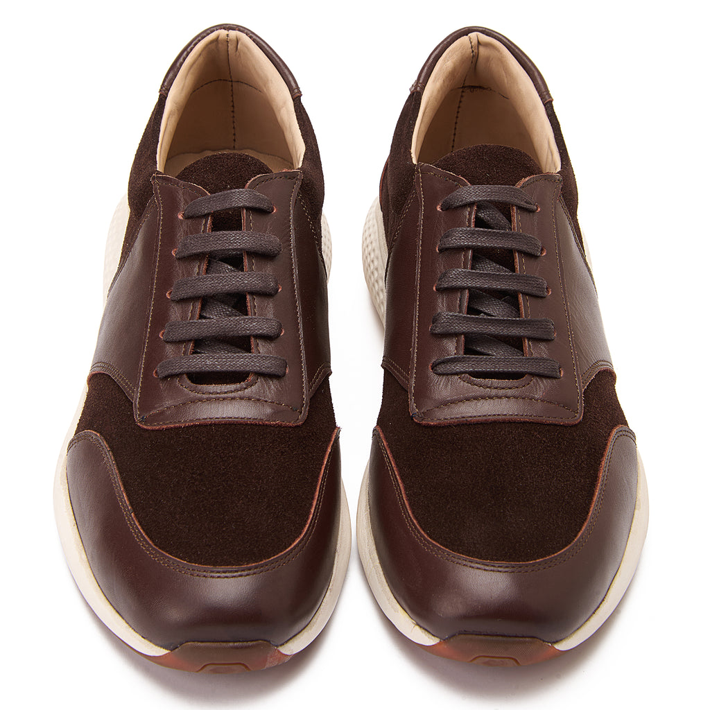 Brown Lace-Up Sneakers