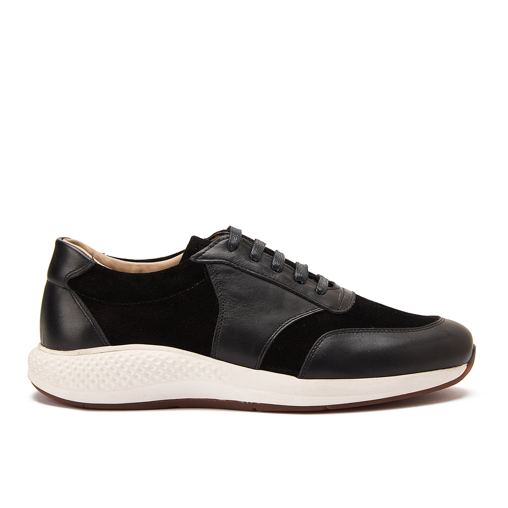 Black Lace-Up Sneakers