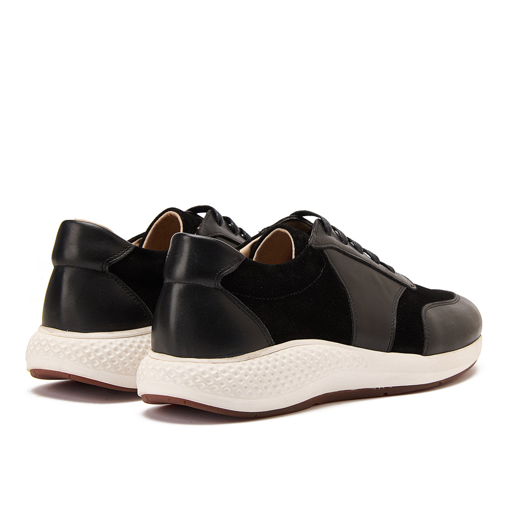 Black Lace-Up Sneakers