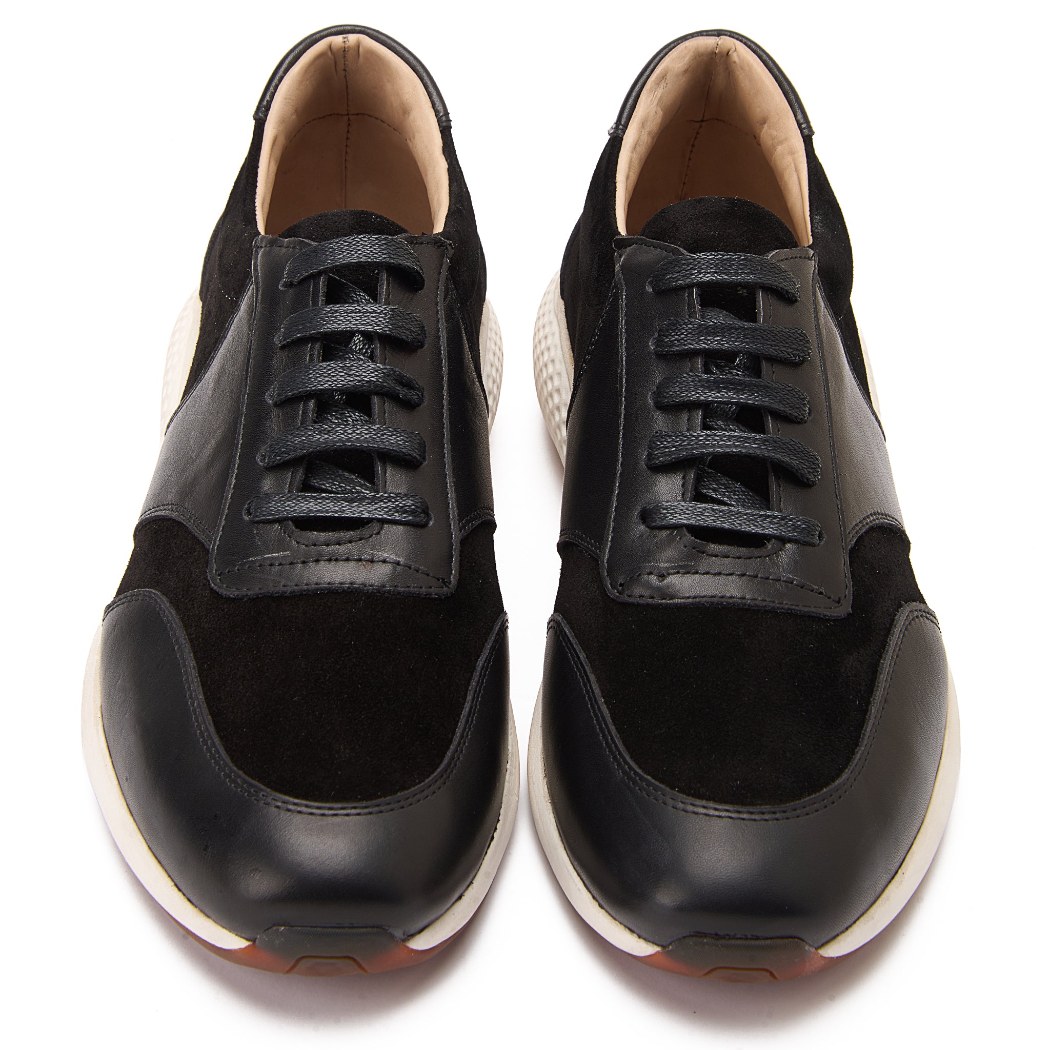 Black Lace-Up Sneakers