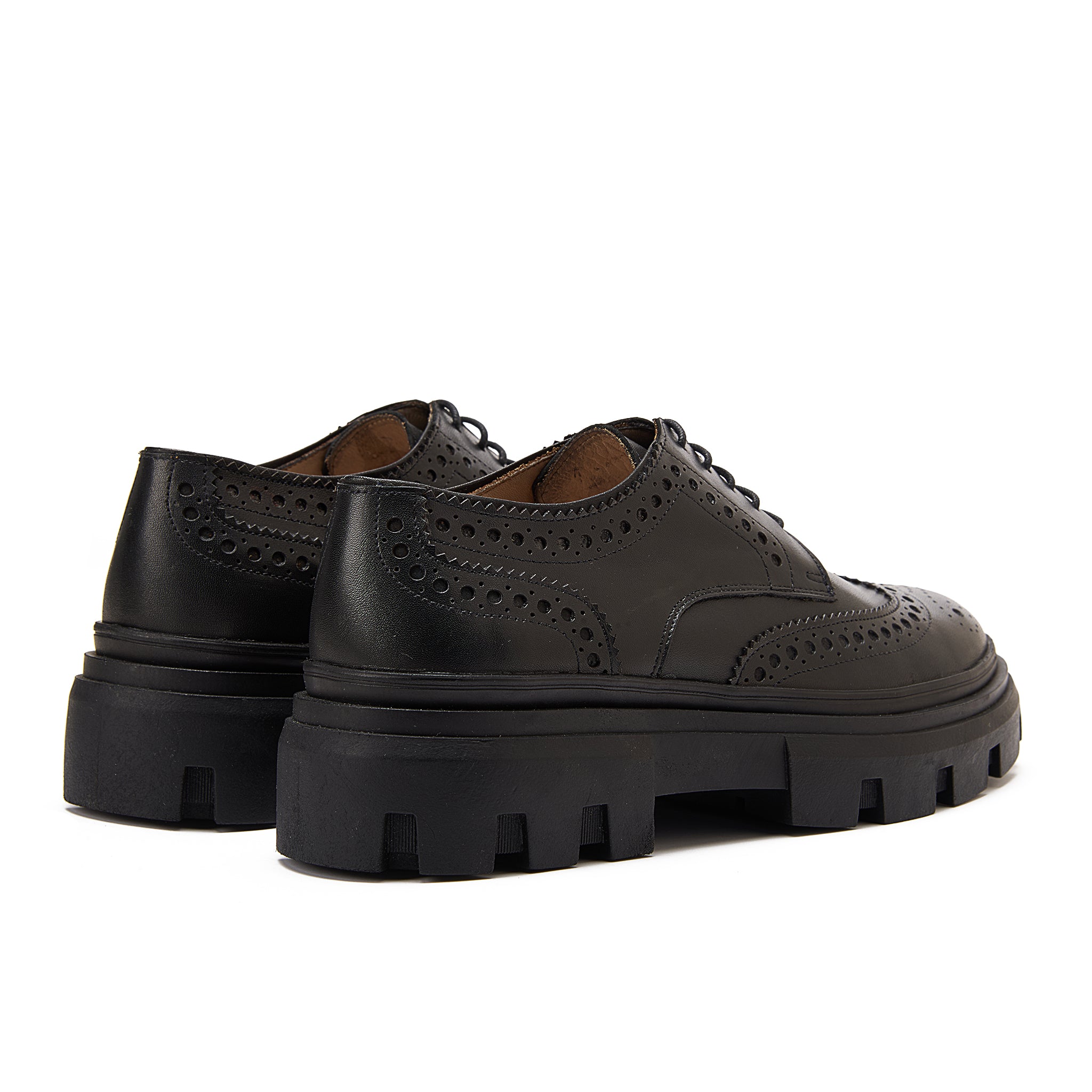 Black Full Brogue Smart Casual