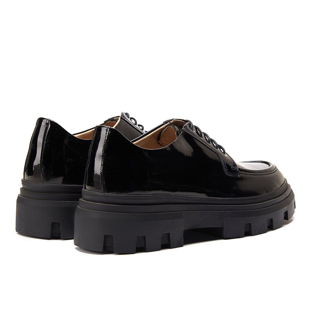 Black Patent Leather Apron Derby Dress shoe