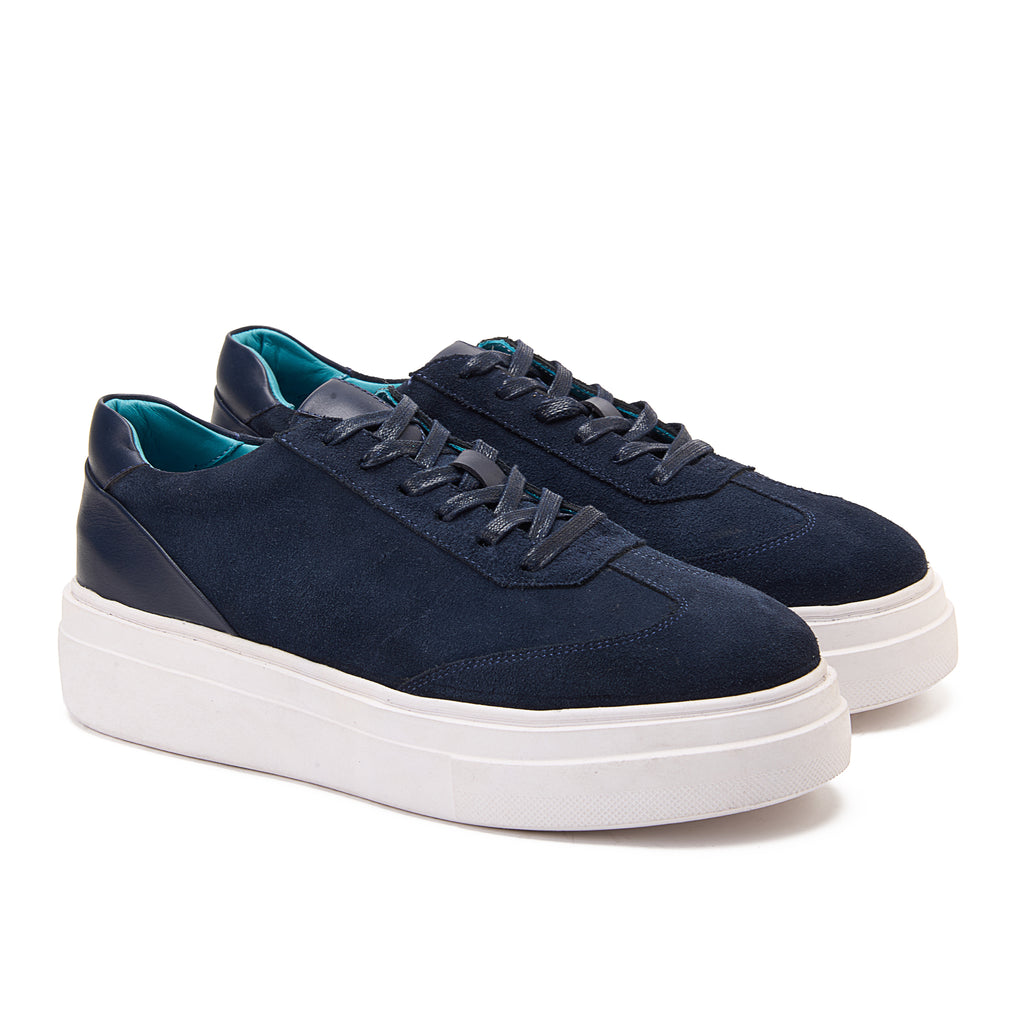 Navy Suede Sneakers