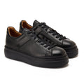 Black Lace-Up Sneakers