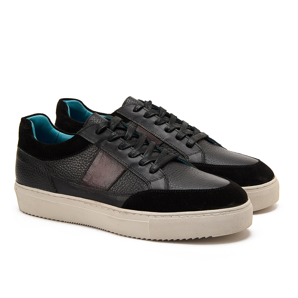 Black Lace-Up Sneakers