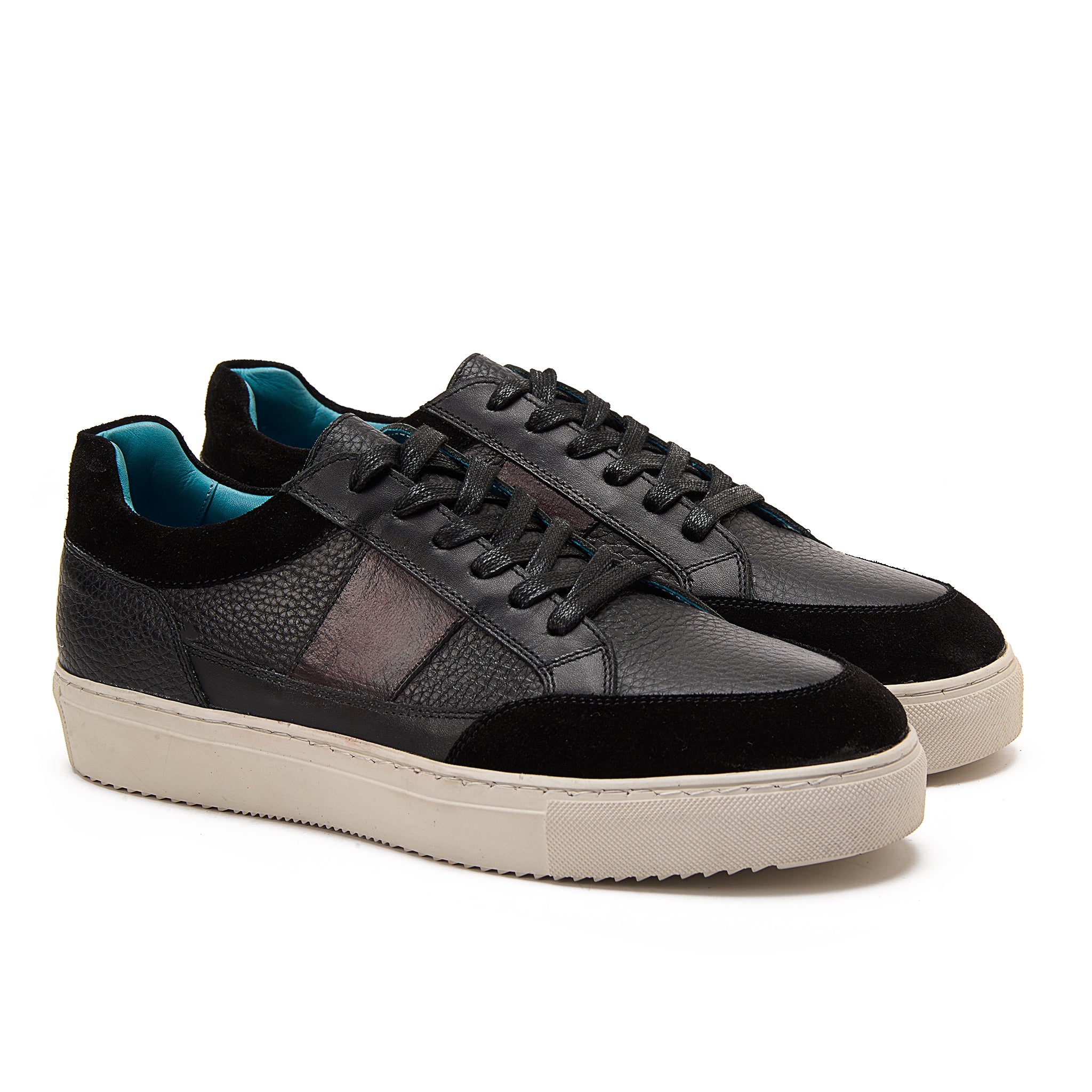 Black Lace-Up Sneakers