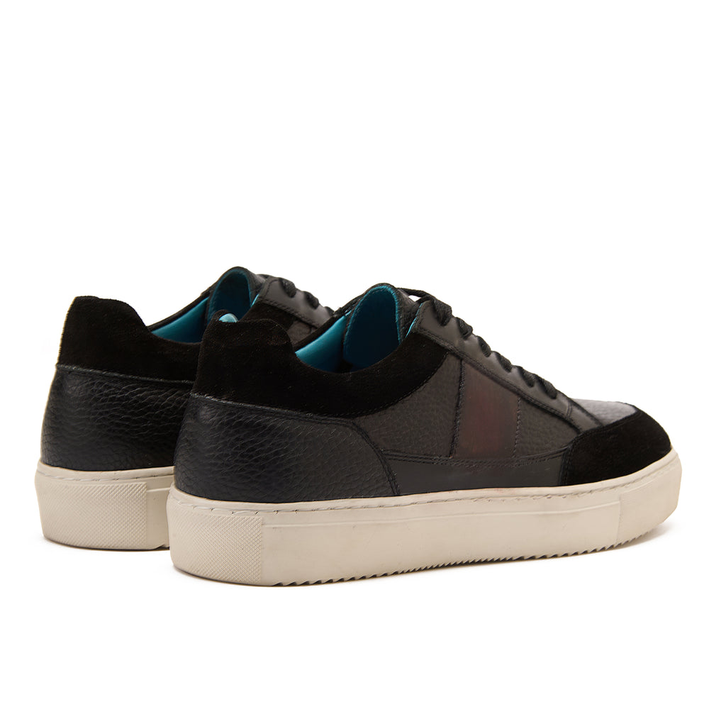 Black Lace-Up Sneakers