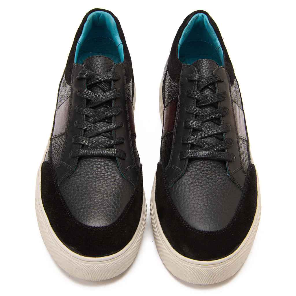 Black Lace-Up Sneakers