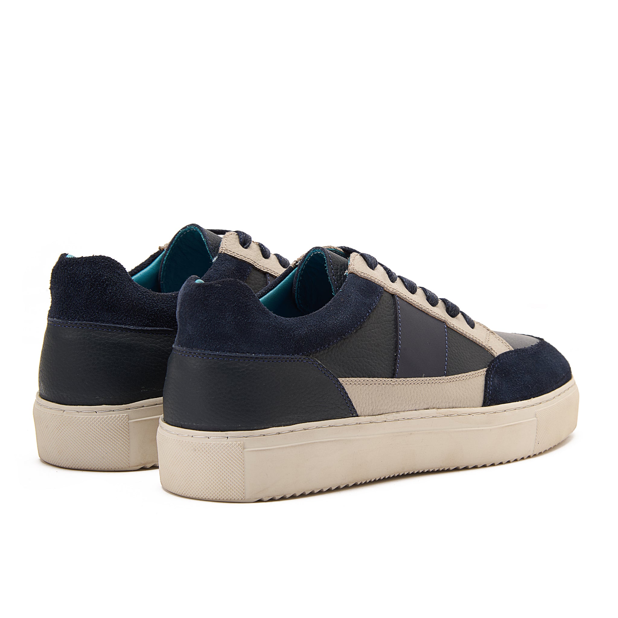 Navy / Off-White Lace-up sneakers