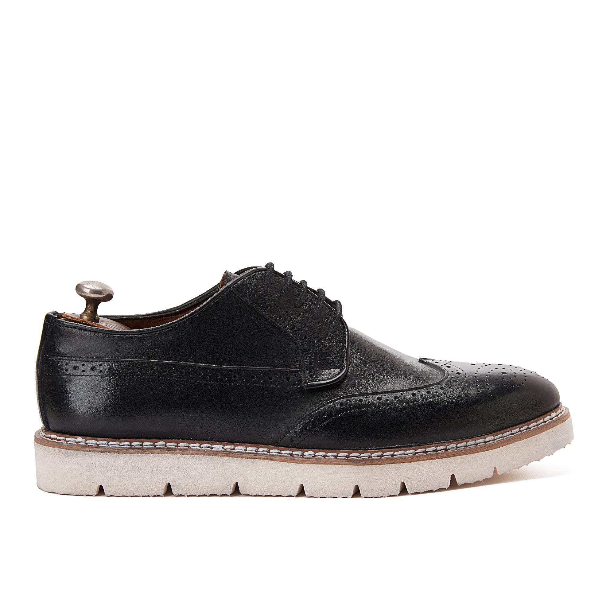 Black Smart Casual Brogue Shoe