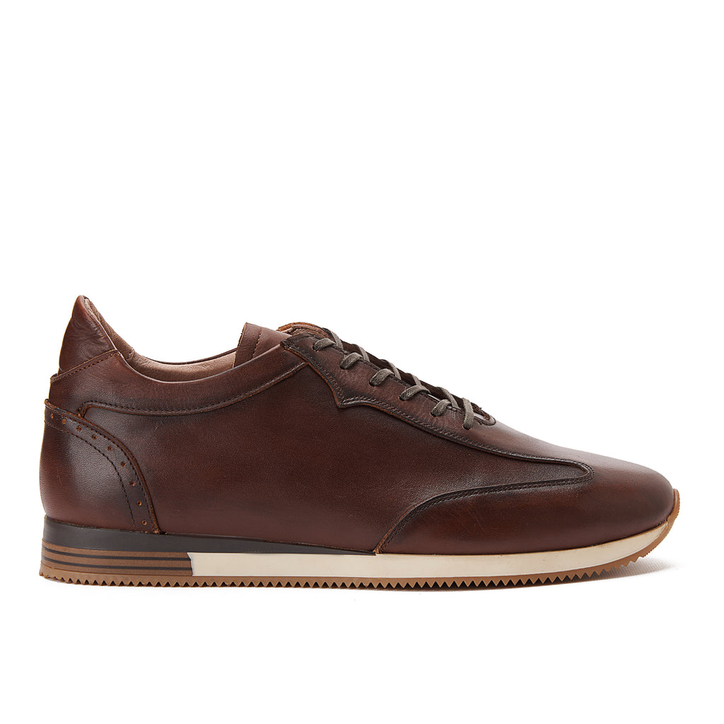 Brown Lace-Up Sneakers
