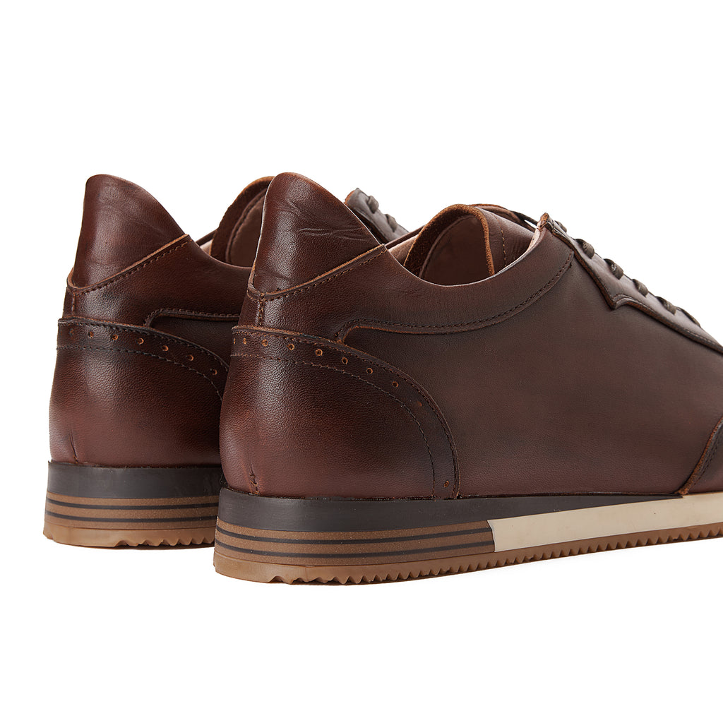 Brown Lace-Up Sneakers