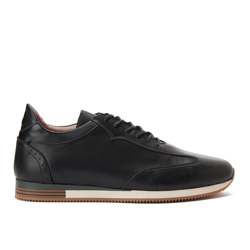 Black Lace-Up Sneakers
