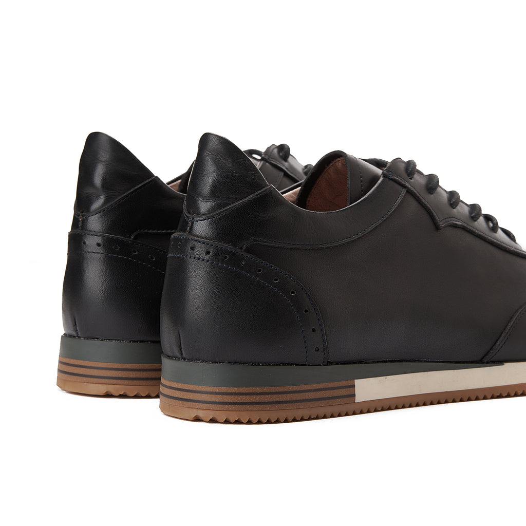 Black Lace-Up Sneakers