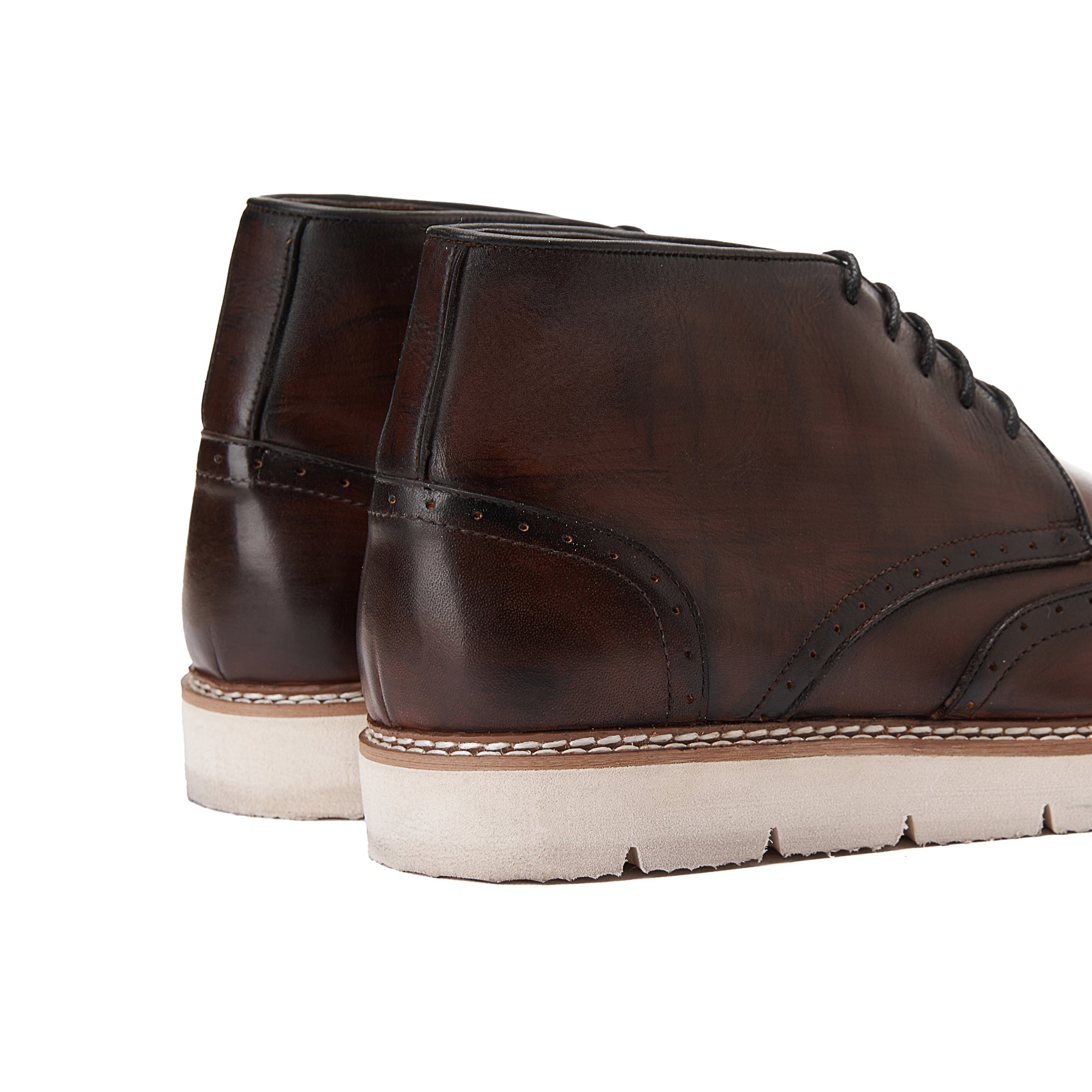 Brown Brogue Ankle Boots