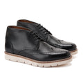Black Brogue Ankle Boots