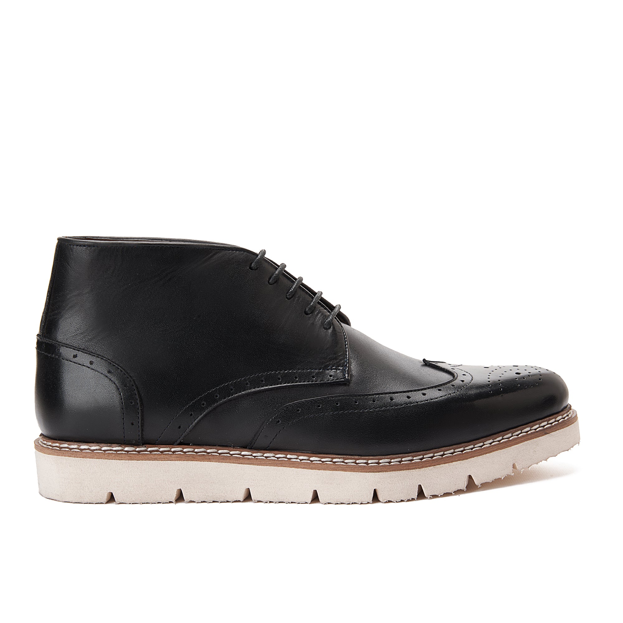 Black Brogue Ankle Boots