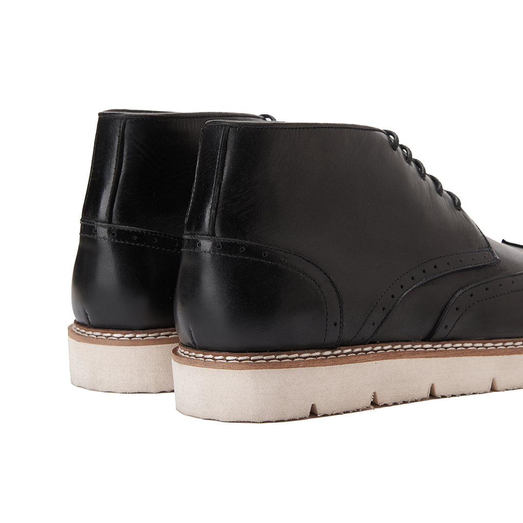 Black Brogue Ankle Boots