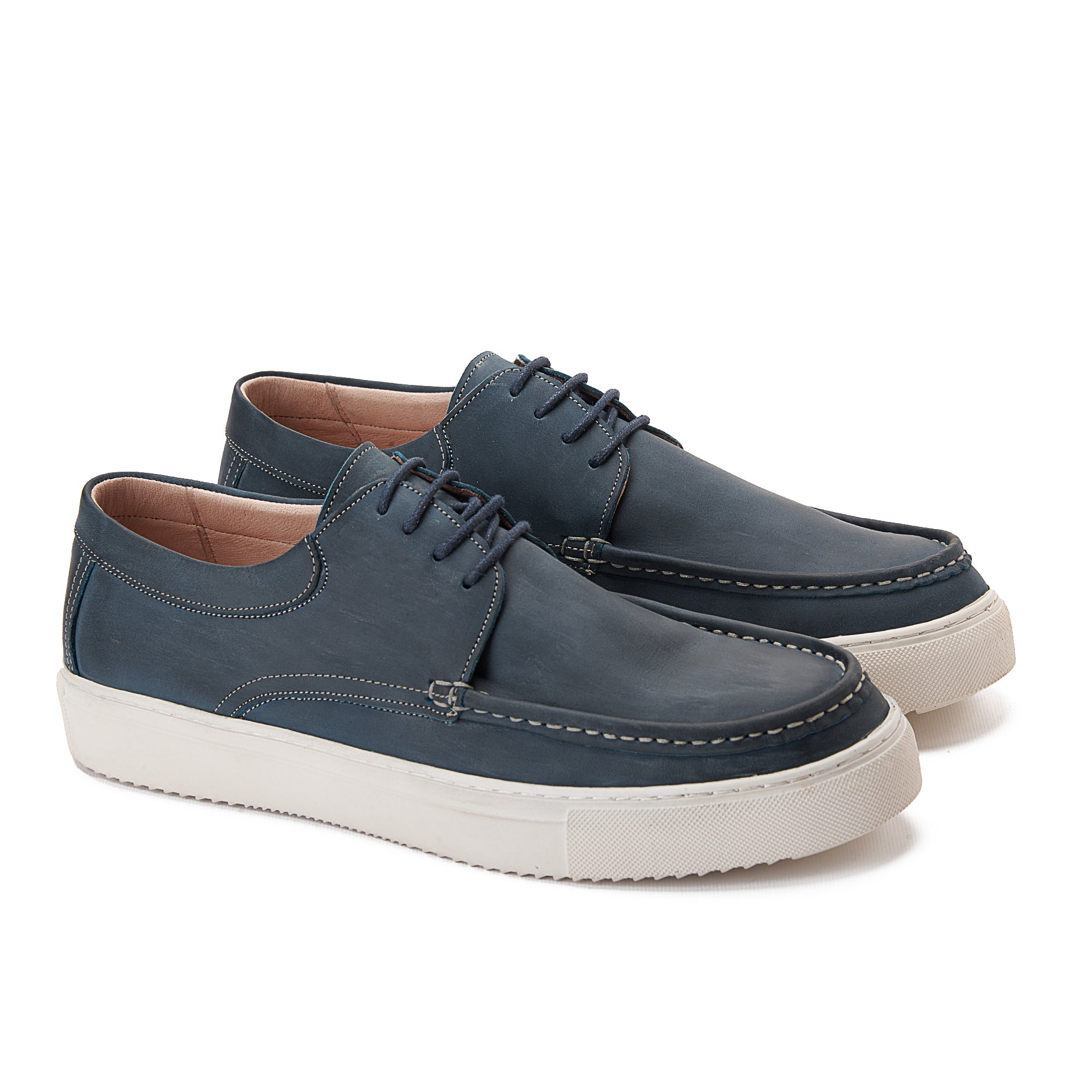 Navy Nubuck Boat Shoe