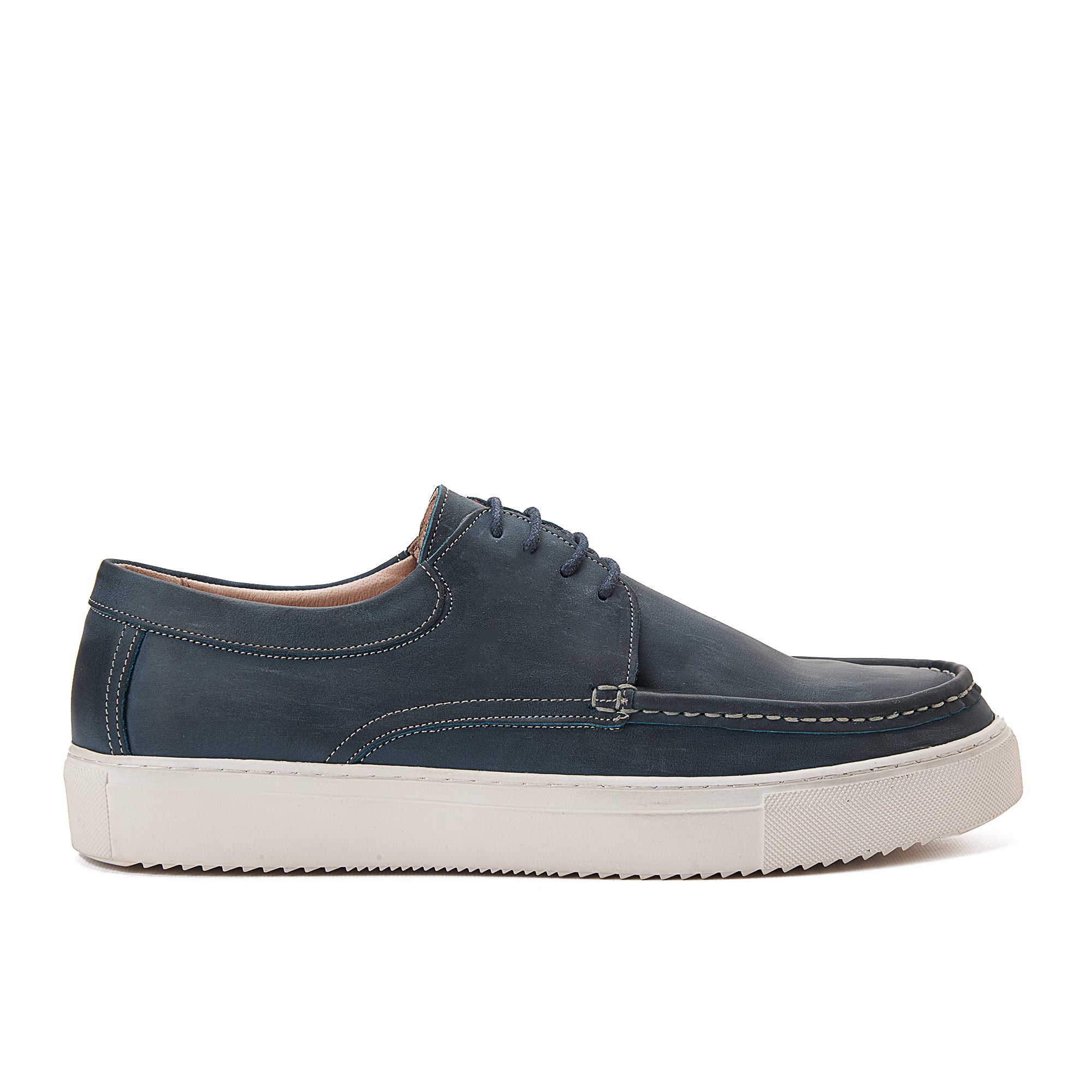 Navy Nubuck Boat Shoe