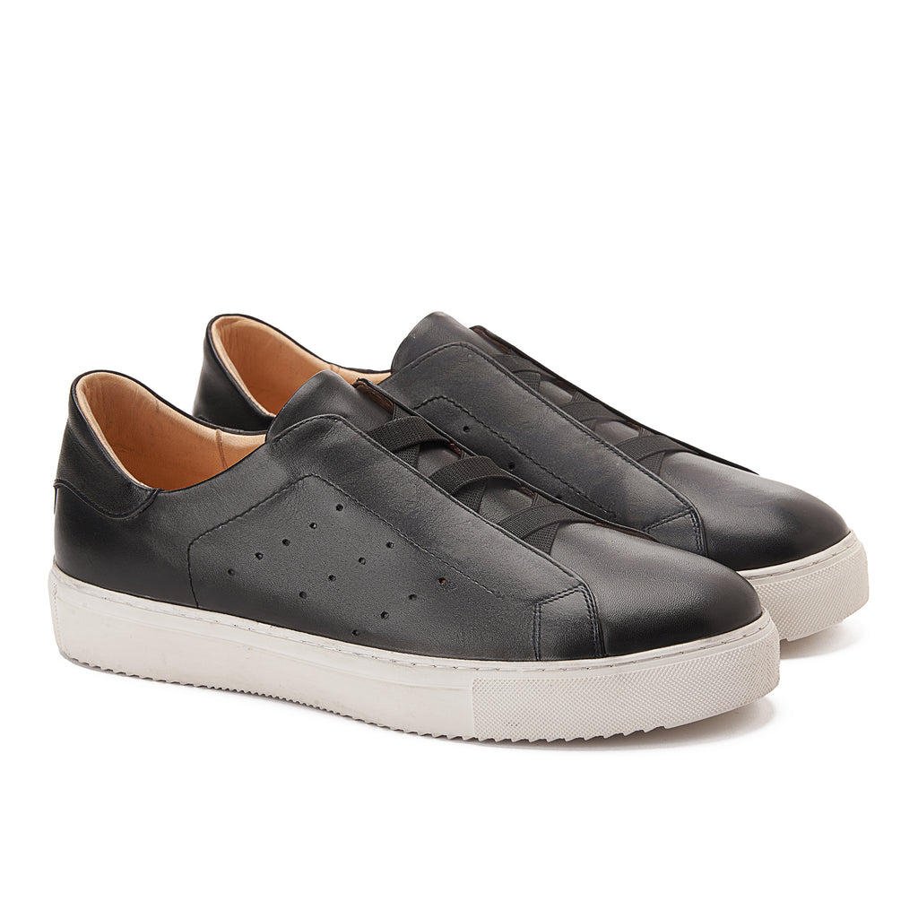 Black Slip-On Sneakers