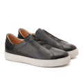 Black Slip-On Sneakers