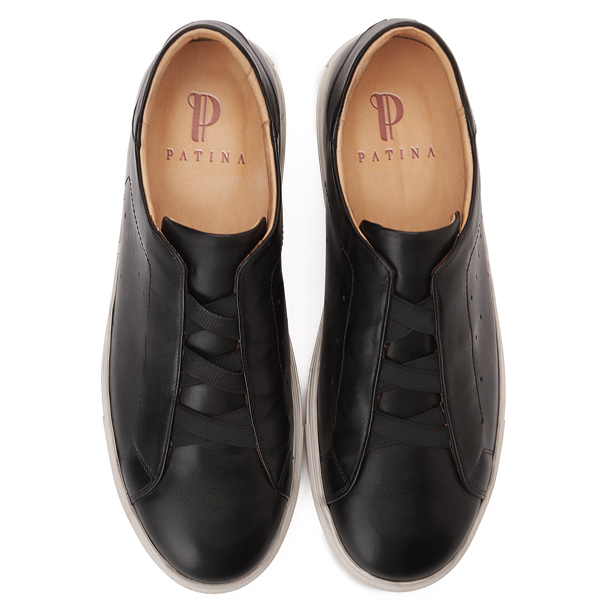 Black Slip-On Sneakers