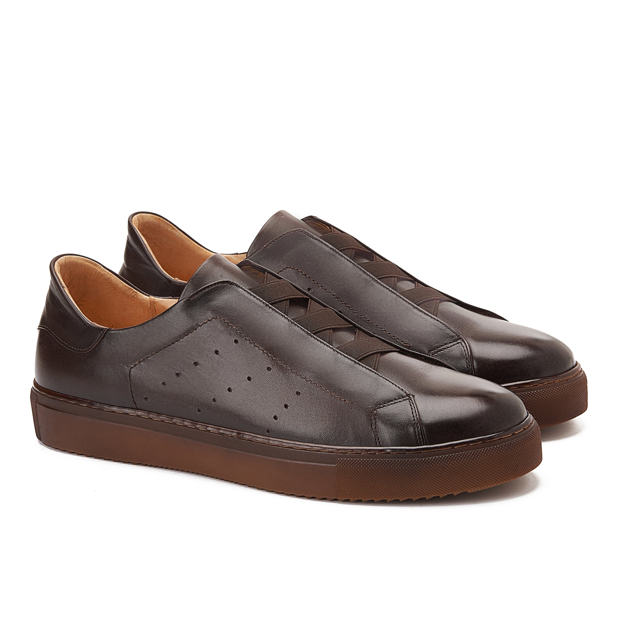 Brown Slip-On Sneakrs