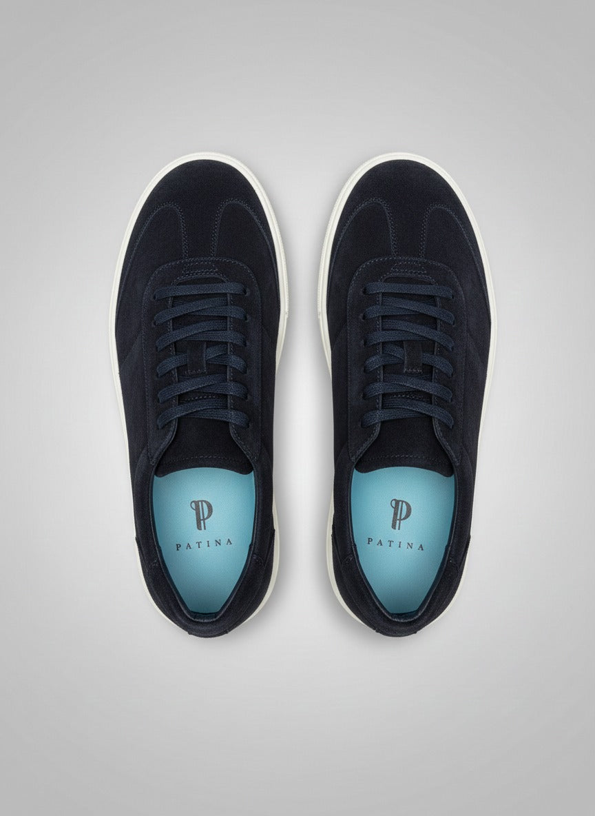 Navy Suede Sneakers