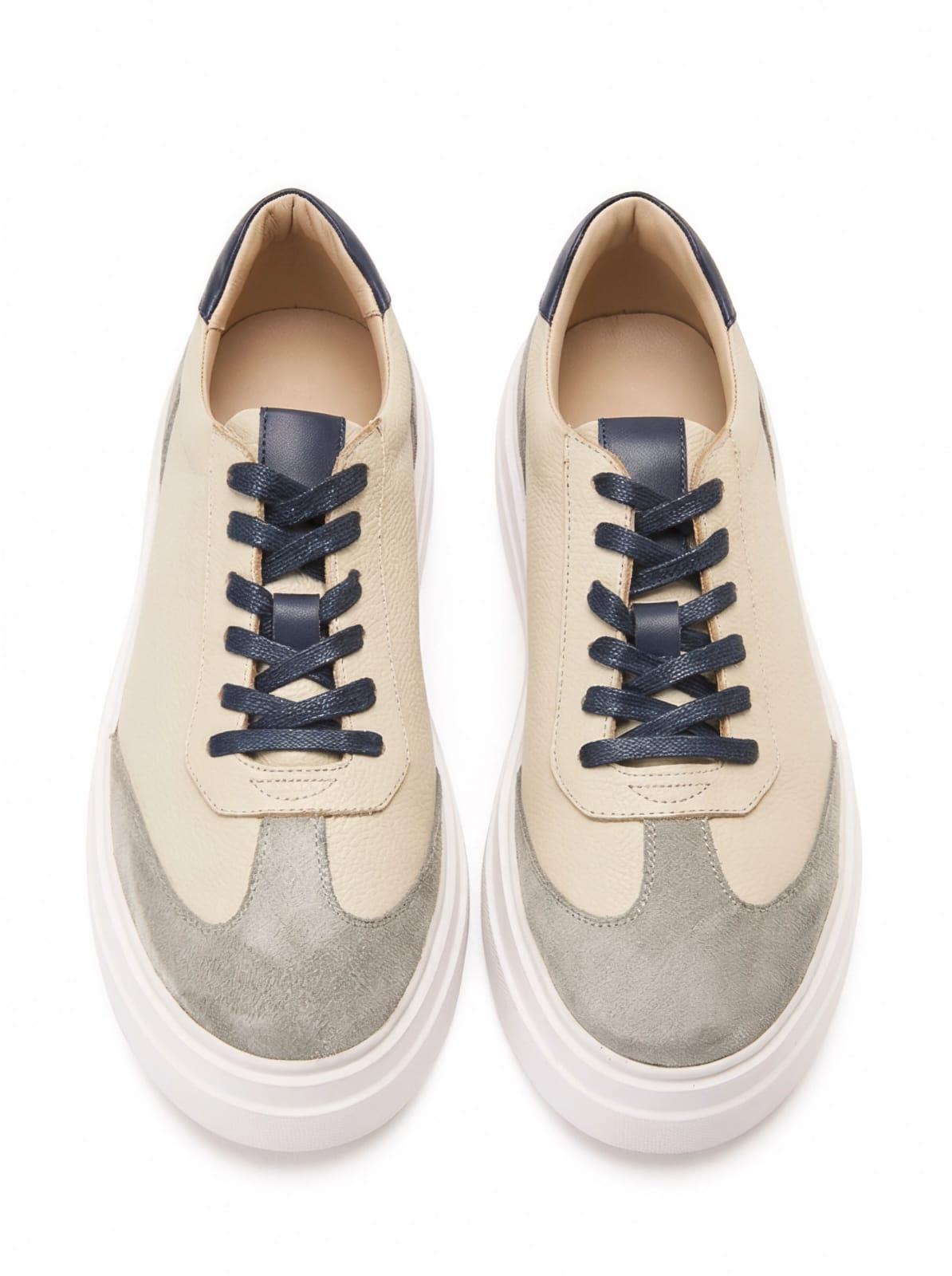 Dove Grey / Off-White Lace-up sneakers