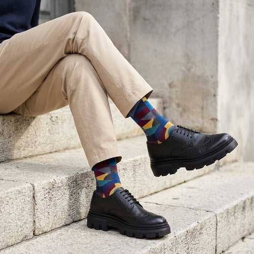 Black Full Brogue Smart Casual