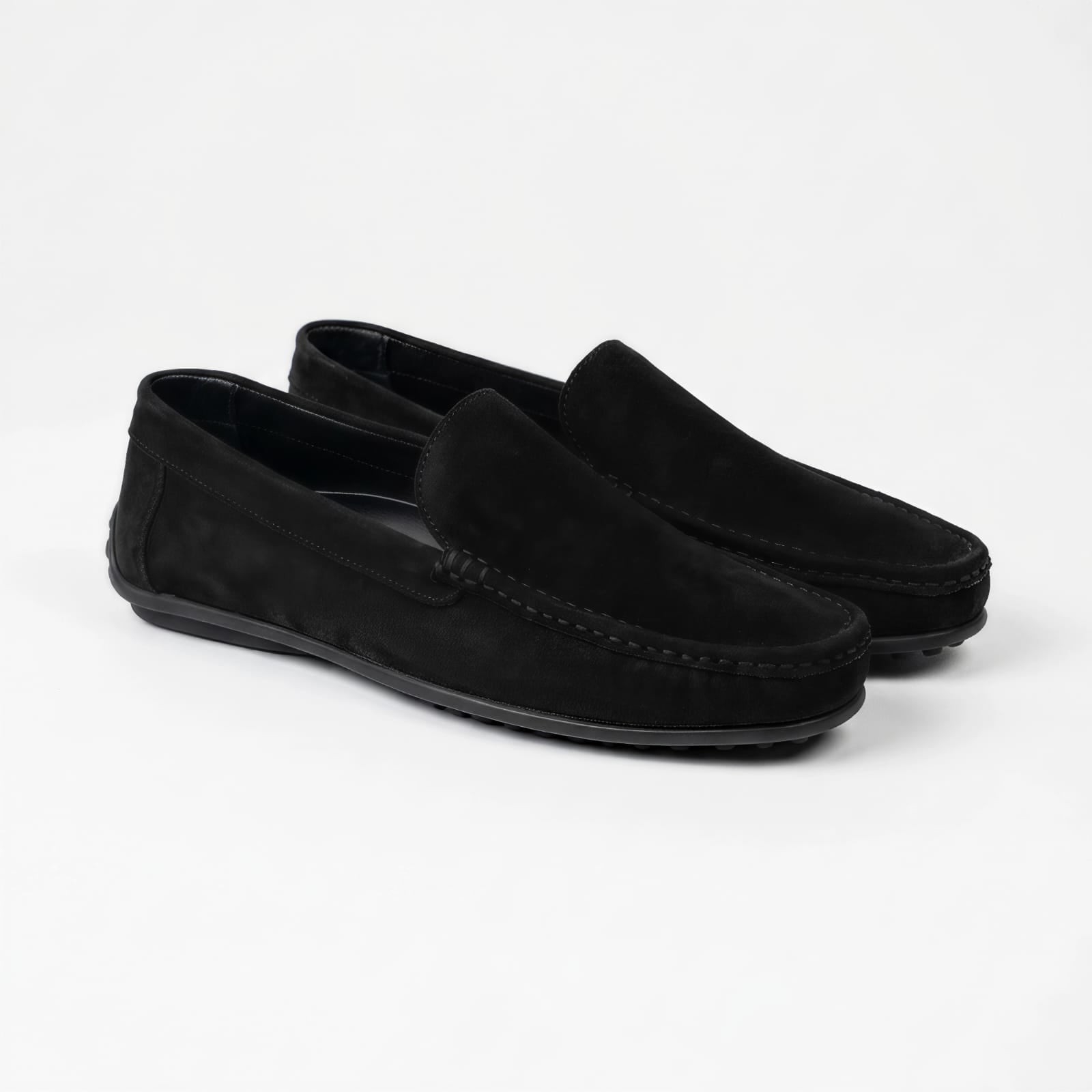 Plain Black Drive Shoe