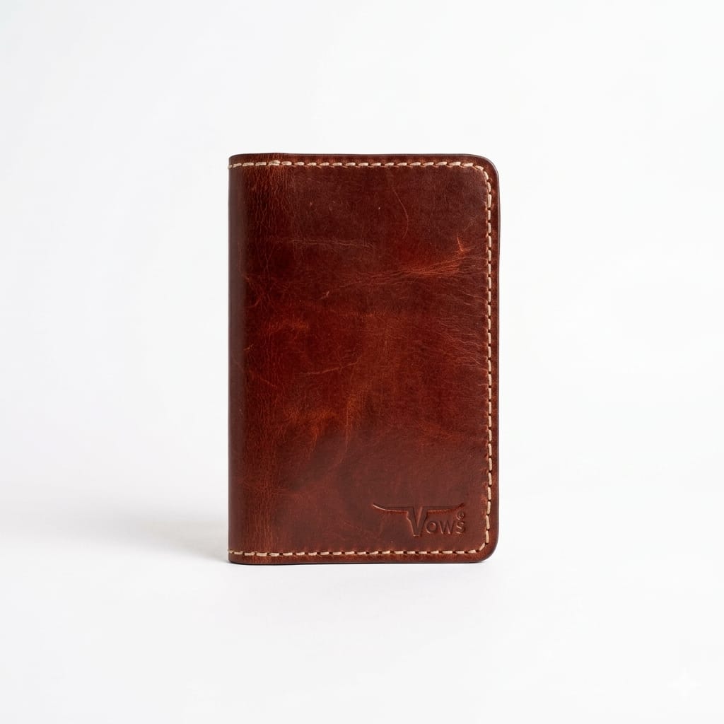 Hazel Brown Pull-Up Passport Cover