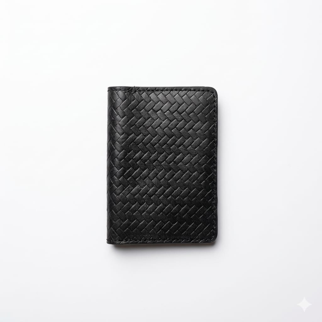 Black Embossed Passport Cover
