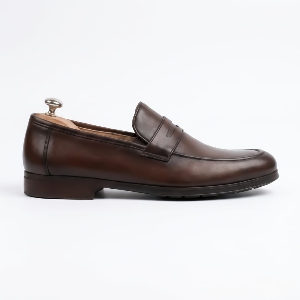 Brown Penny Loafers Dress Shoe