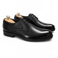 Black Plain Derby Dress Shoe