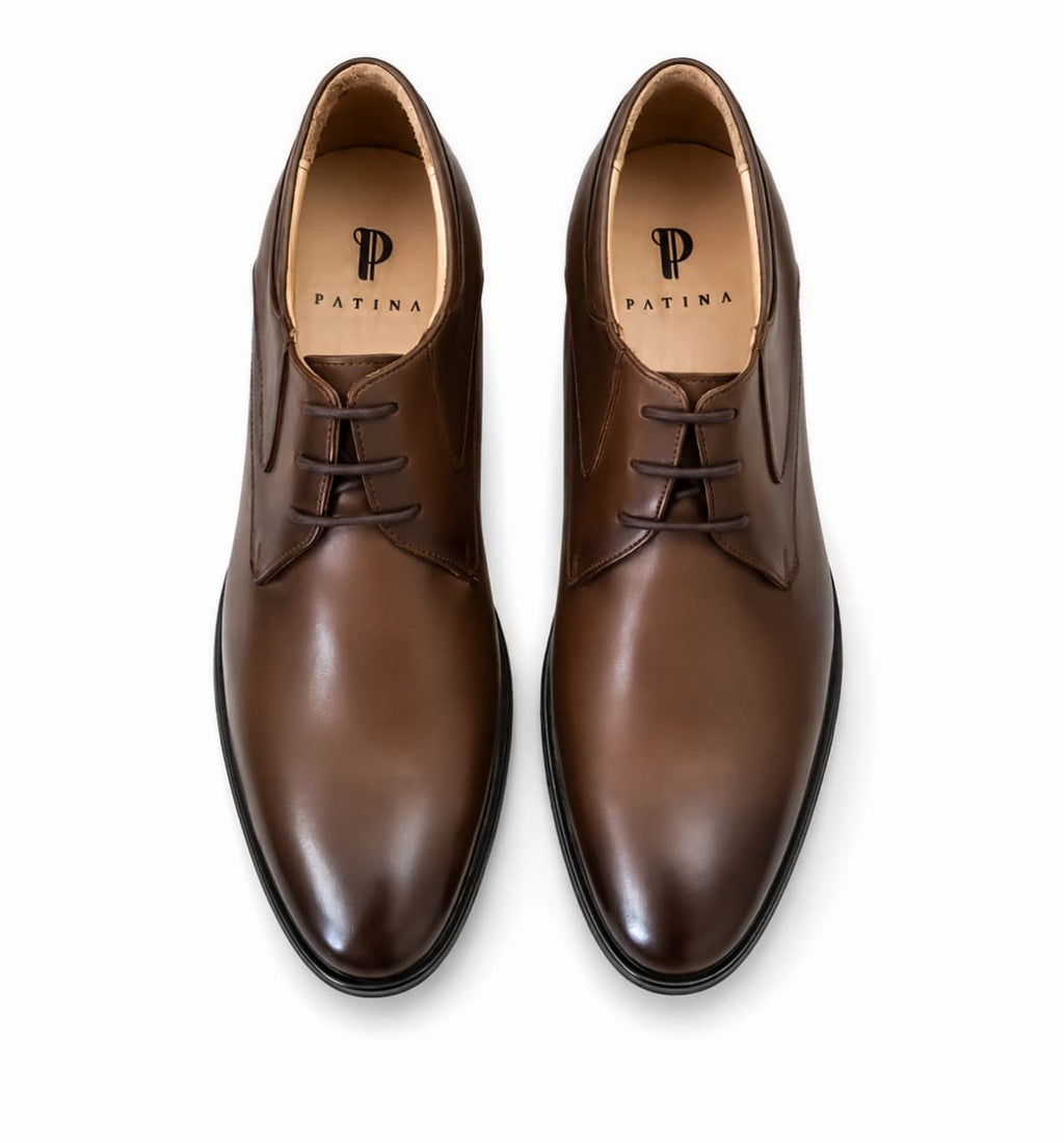 Brown Plain Toe Dress Shoe