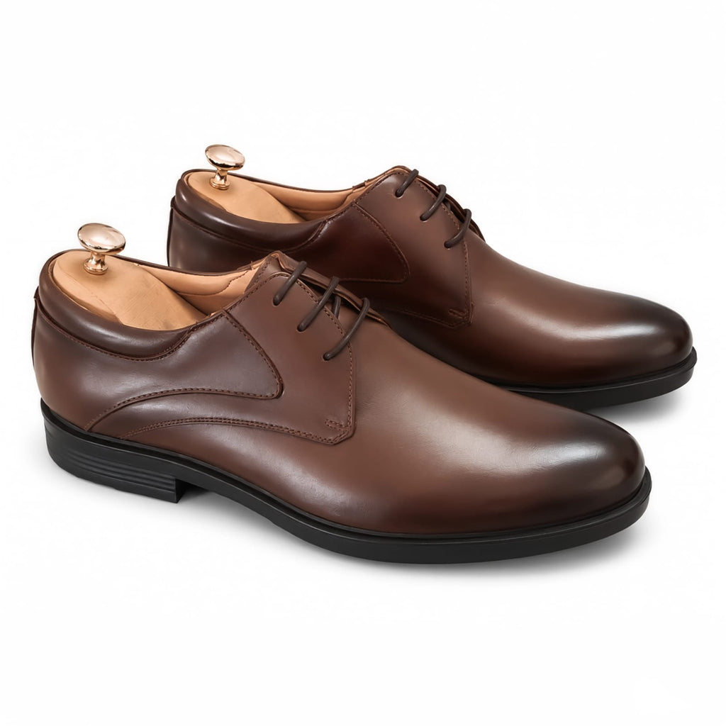 Brown Plain Toe Dress Shoe