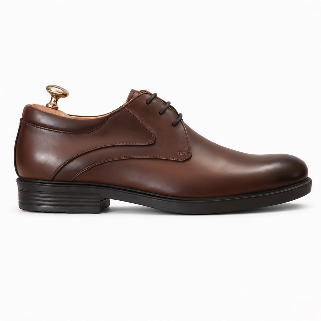 Brown Plain Toe Dress Shoe