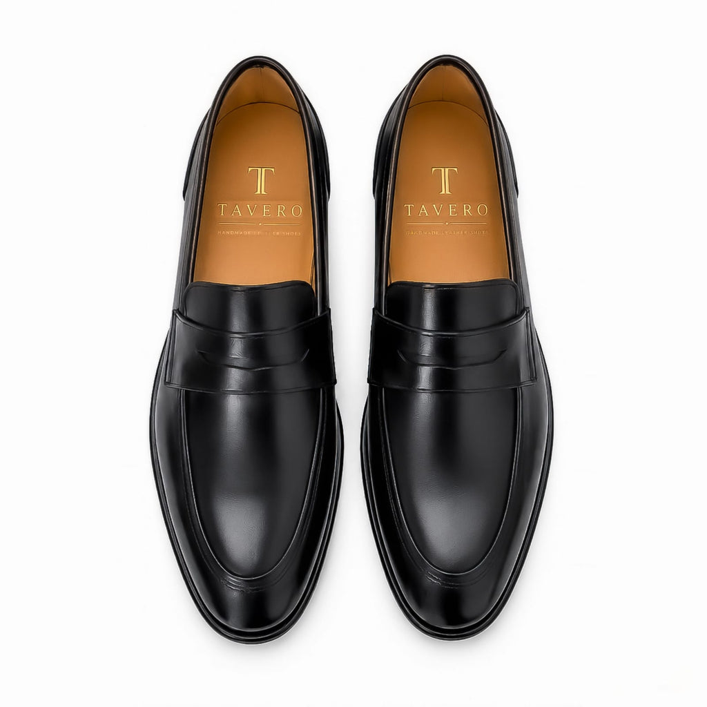 Black Penny Loafers Dress Shoe