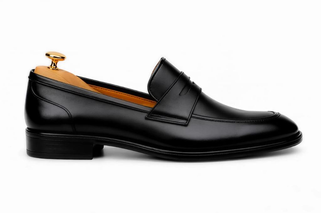 Black Penny Loafers Dress Shoe