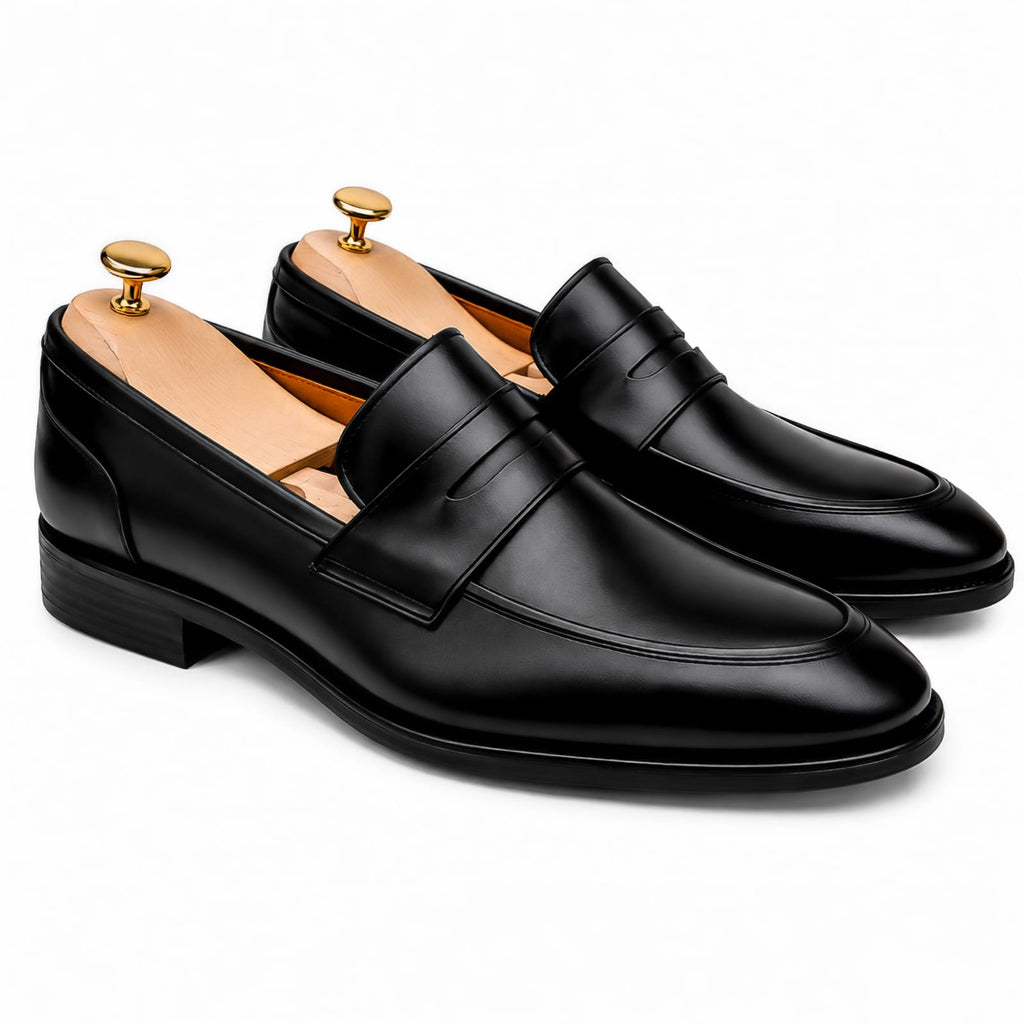 Black Penny Loafers Dress Shoe