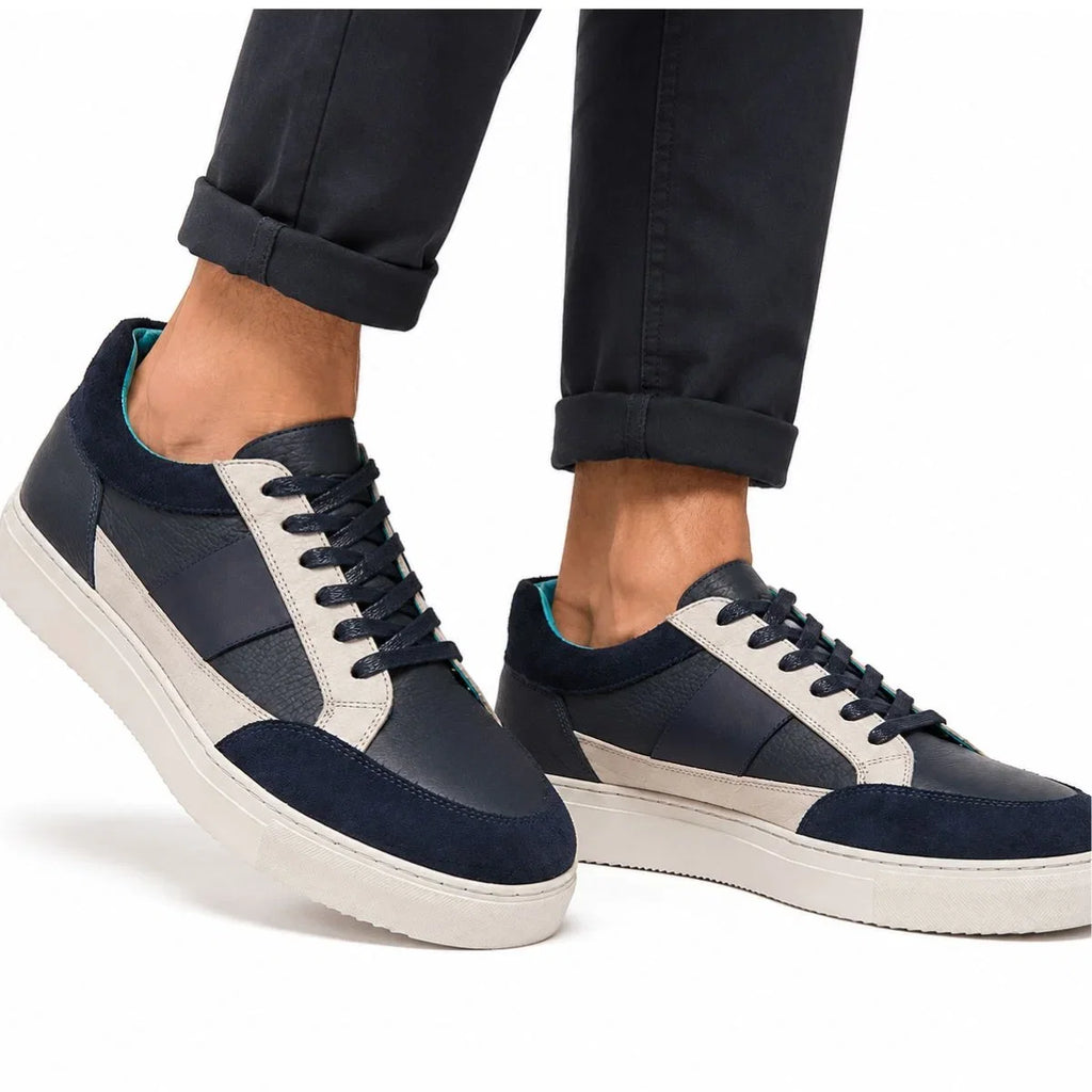 Navy / Off-White Lace-up sneakers