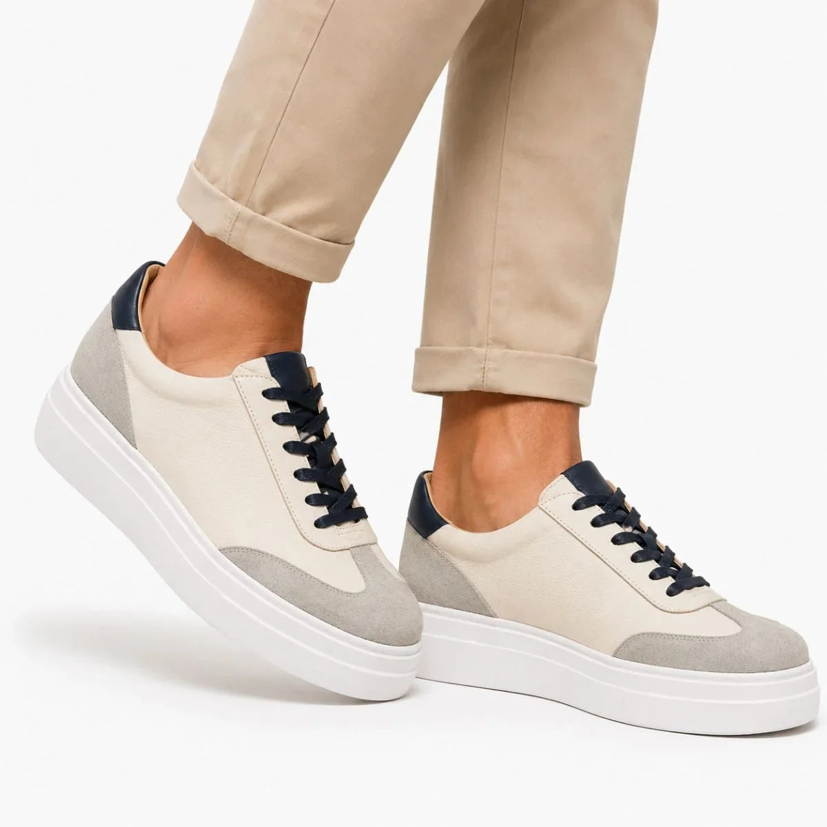 Dove Grey / Off-White Lace-up sneakers